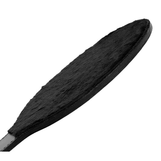 Strict Leather Round Fur Lined Paddle Black