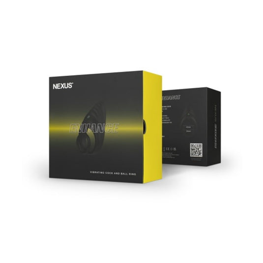 Nexus Enhance Vibrating Cock & Ball Ring Black