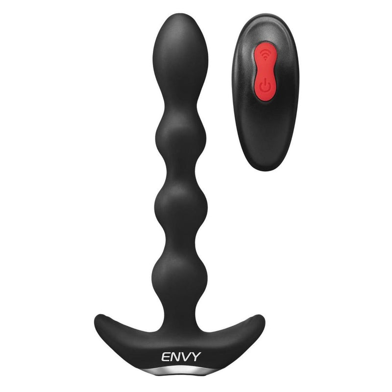 Load image into Gallery viewer, Envy Deep Reach Vibrating Anal Beads With Remote Control Black
