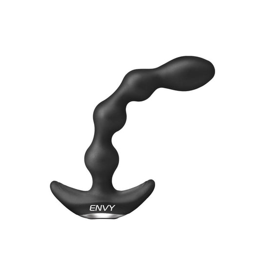 Envy Deep Reach Vibrating Anal Beads With Remote Control Black