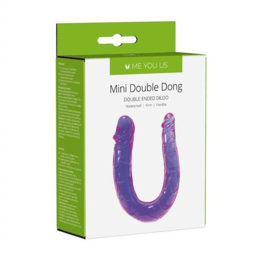 Me You Us Mini Double Dong Double Ended Dildo Purple - Simply Pleasure