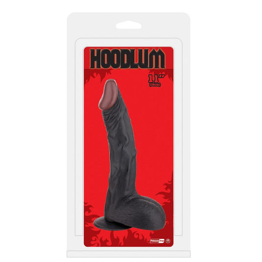 Nanma Hoodlum Realistic Dildo Black 11 Inch