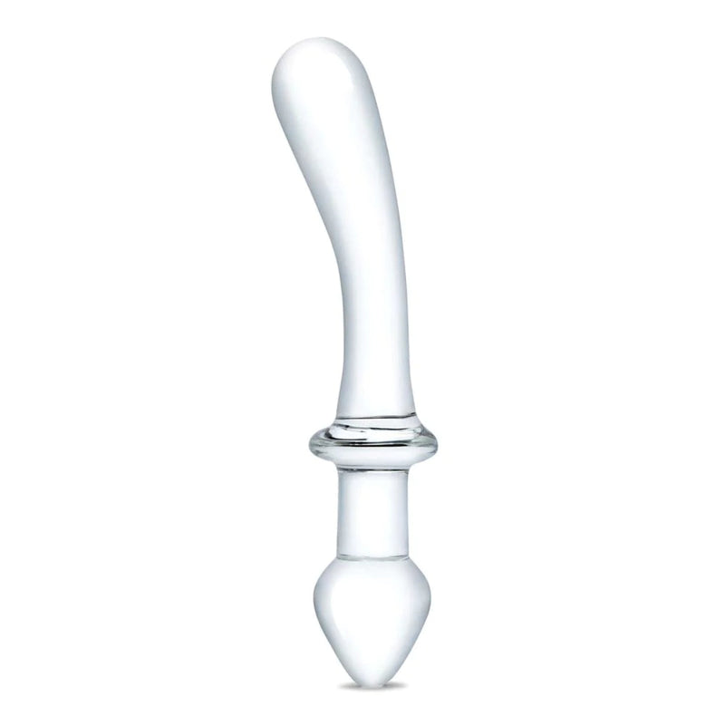 Load image into Gallery viewer, Glas Classic Curved Dual Ended Dildo Clear 9 Inch
