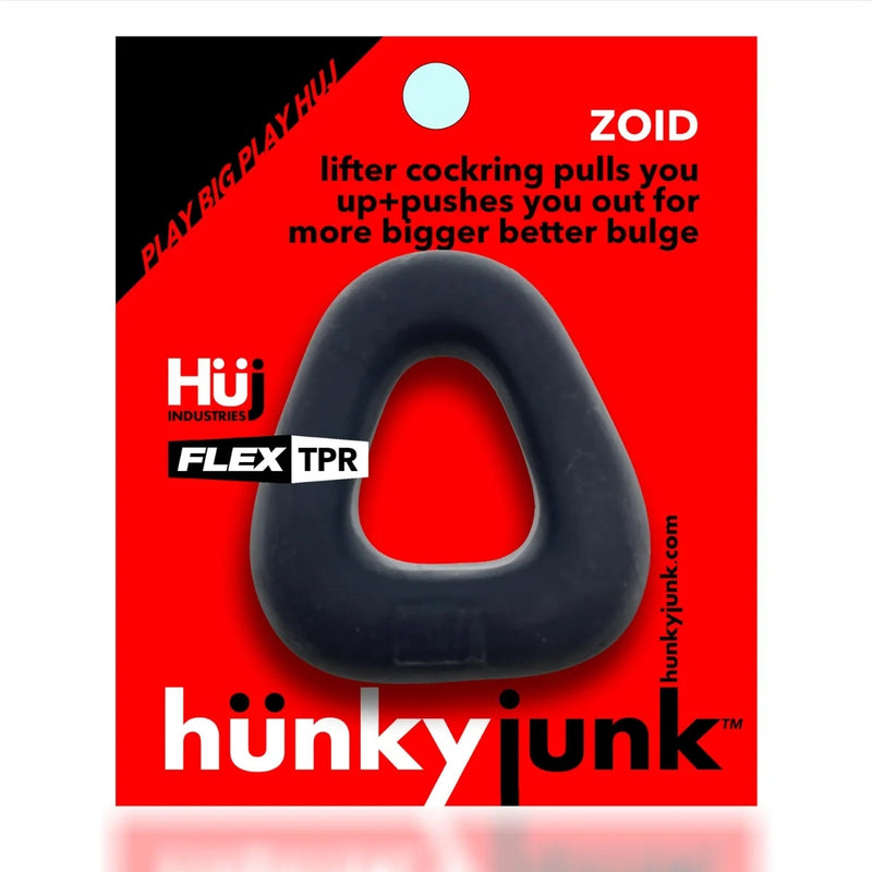 Load image into Gallery viewer, Hunkyjunk Zoid Trapaziod Lifter Cock Ring Tar Ice
