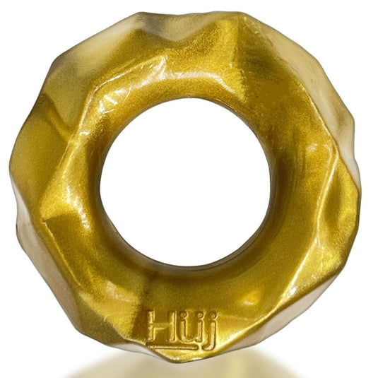 Hunkyjunk Fractal Tactile Silicone Cock Ring Metallic Bronze