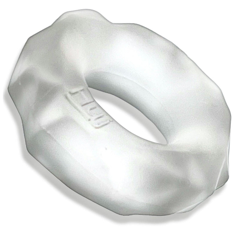 Load image into Gallery viewer, Hunkyjunk Fractal Tactile Silicone Cock Ring Clear Ice
