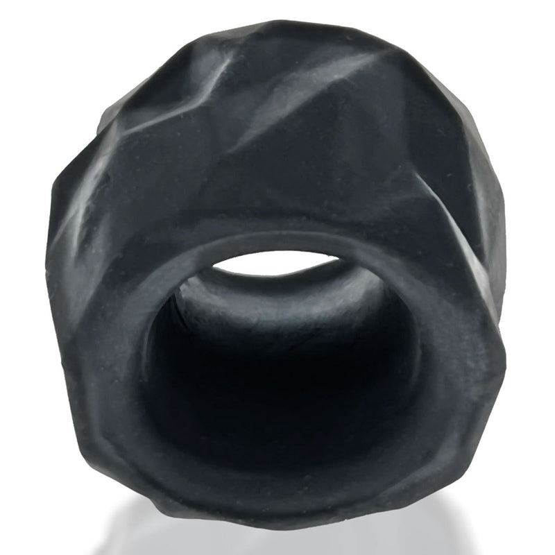 Load image into Gallery viewer, Hunkyjunk Fractal Tactile Silicone Ball Stretcher Tar Ice
