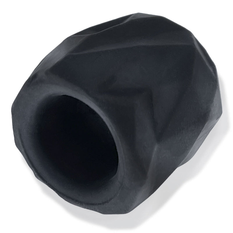 Load image into Gallery viewer, Hunkyjunk Fractal Tactile Silicone Ball Stretcher Tar Ice
