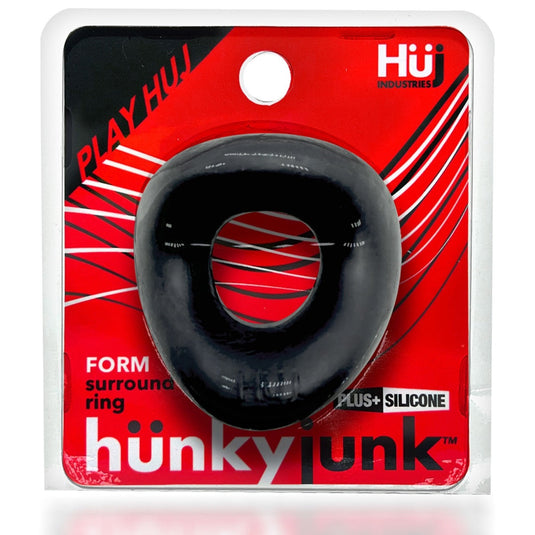 Hunkyjunk Form Silicone Cock Ring Tar Ice