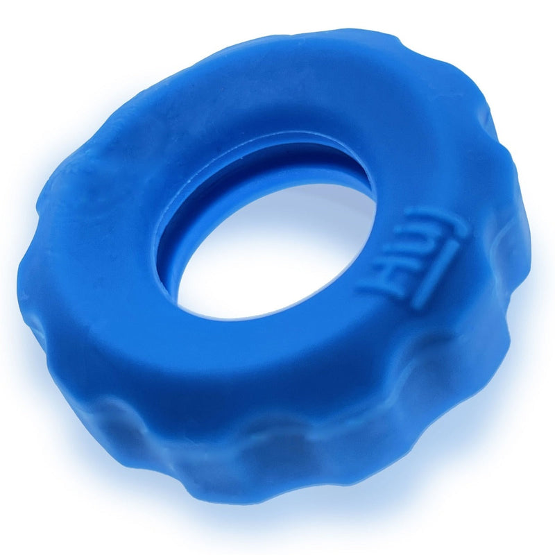 Load image into Gallery viewer, Hunkyjunk Super HUJ Cock Ring 3 Pack Teal Ice
