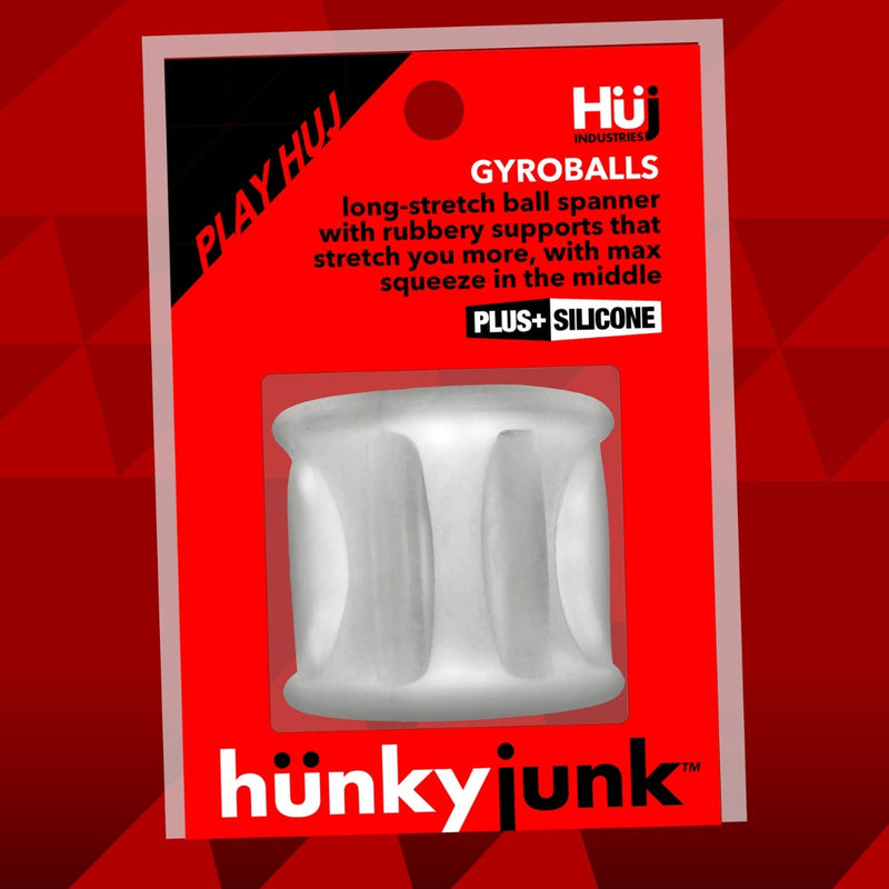 Load image into Gallery viewer, Hunkyjunk Gyroballs Ball Stretcher Clear Ice
