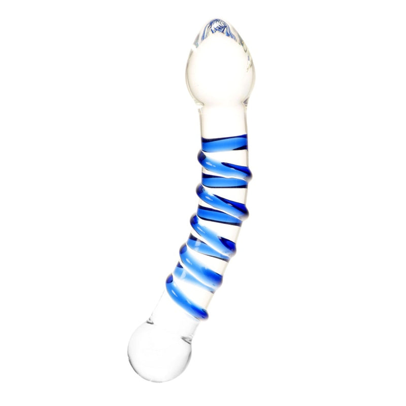 Load image into Gallery viewer, Me You Us Textured Ice G-Spot &amp; P-Spot Teaser Dildo Glass - Simply Pleasure
