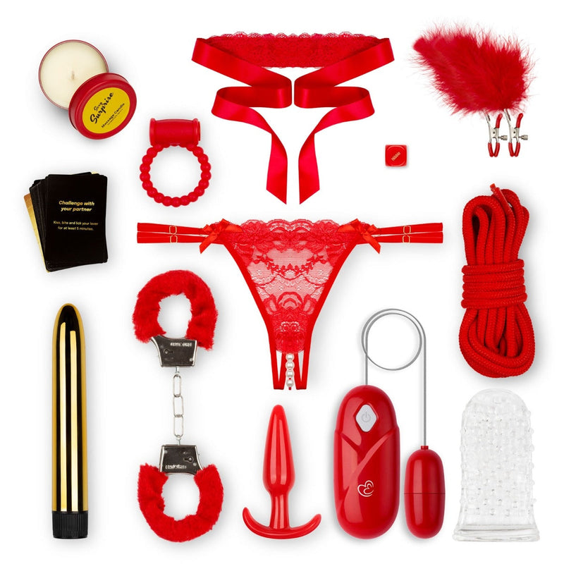 Load image into Gallery viewer, Loveboxxx Sexy Surprise Egg Sex Toy Kit Red

