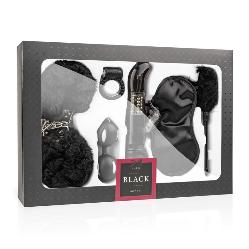 Load image into Gallery viewer, Loveboxxx I Love Black Bondage Sex Toy Gift Set Black
