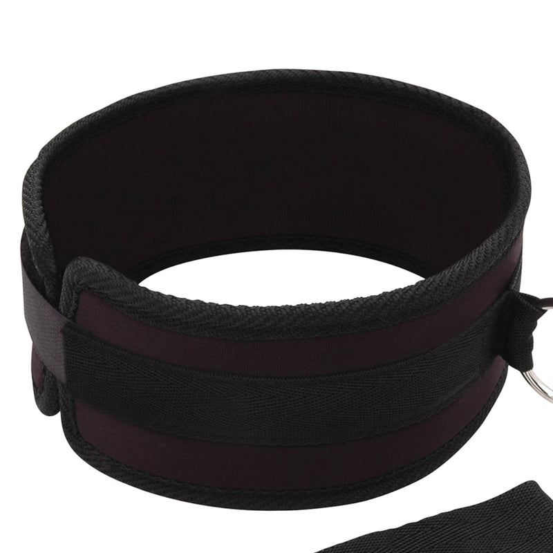 Load image into Gallery viewer, Lux Fetish Collar &amp; Removable Leash Set Black
