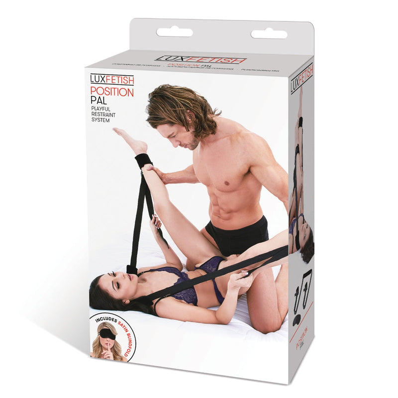Load image into Gallery viewer, Lux Fetish Position Pal Playful Restraint System Black
