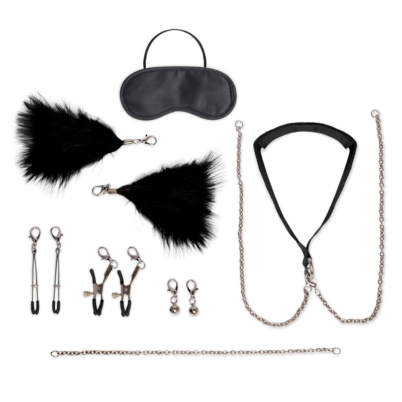 Load image into Gallery viewer, Lux Fetish 12 Piece Interchangeable Collar &amp; Nipple Clips Set
