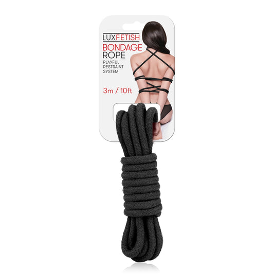 Lux Fetish Bondage Rope Black 3m