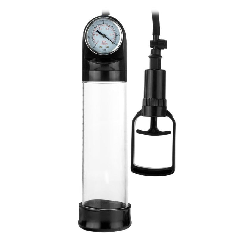 Load image into Gallery viewer, Me You Us Piston Suction Penis Pump Clear Black - Simply Pleasure
