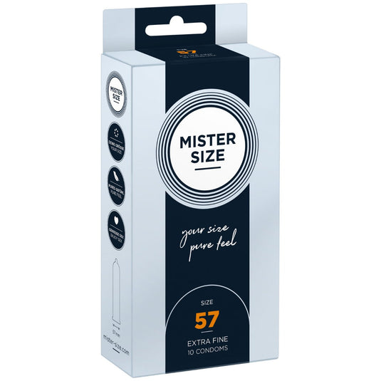 Mister Size Pure Feel Condoms Size 57mm 10 Pack