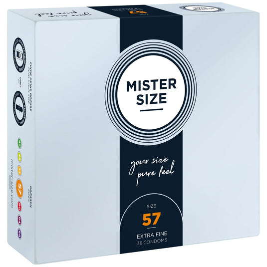 Mister Size Pure Feel Condoms Size 57mm 36 Pack