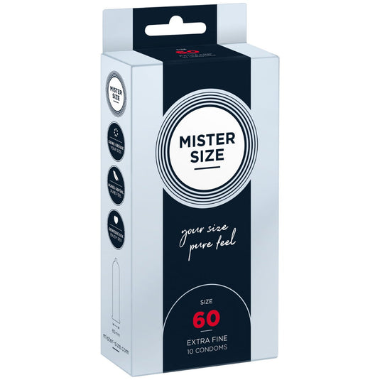 Mister Size Pure Feel Condoms Size 60mm 10 Pack