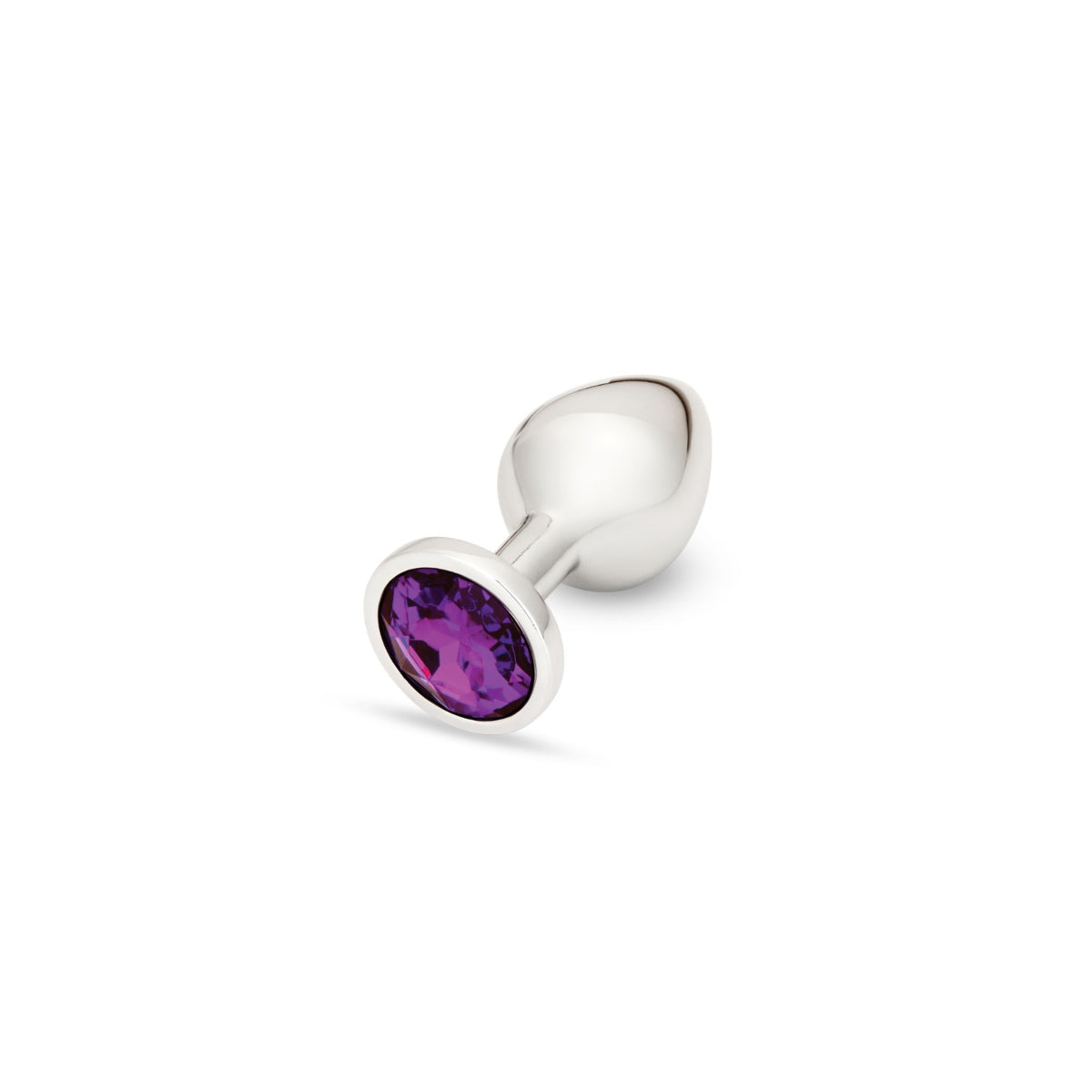 Buy Now Me You Us Crystal Jewels Metal Butt Plug Purple Medium | Prowler