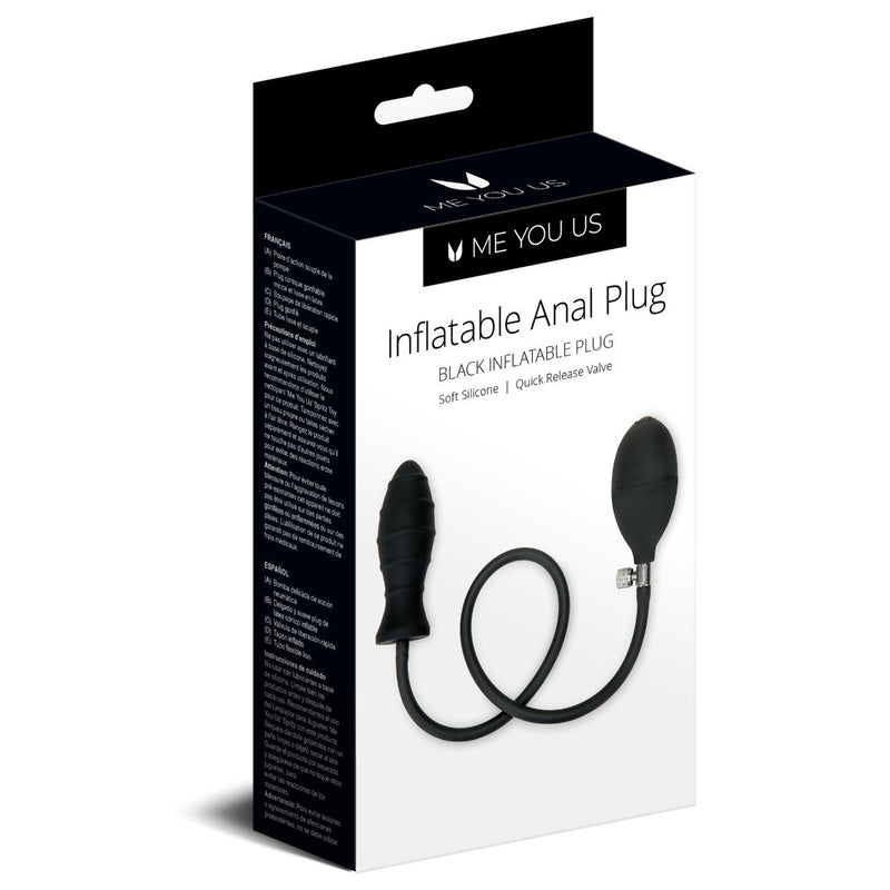 Load image into Gallery viewer, Me You Us Inflatable Anal Butt Plug Black - Simply Pleasure
