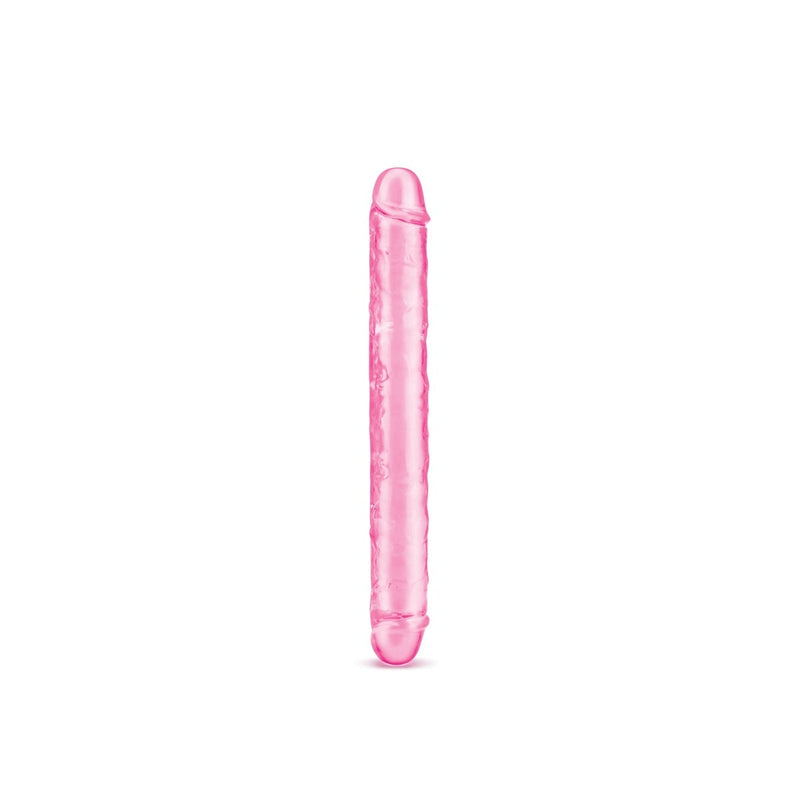 Load image into Gallery viewer, Me You Us Ultra Cock Jelly Double Ended Dildo Pink 12 Inch
