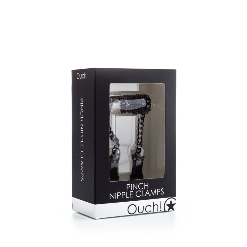 Load image into Gallery viewer, Ouch Pinch Nipple Clamps Black
