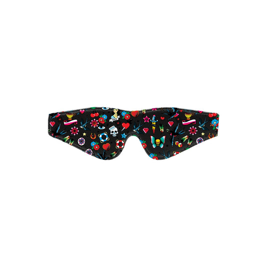 Ouch Old School Tattoo Style Printed Eye Mask