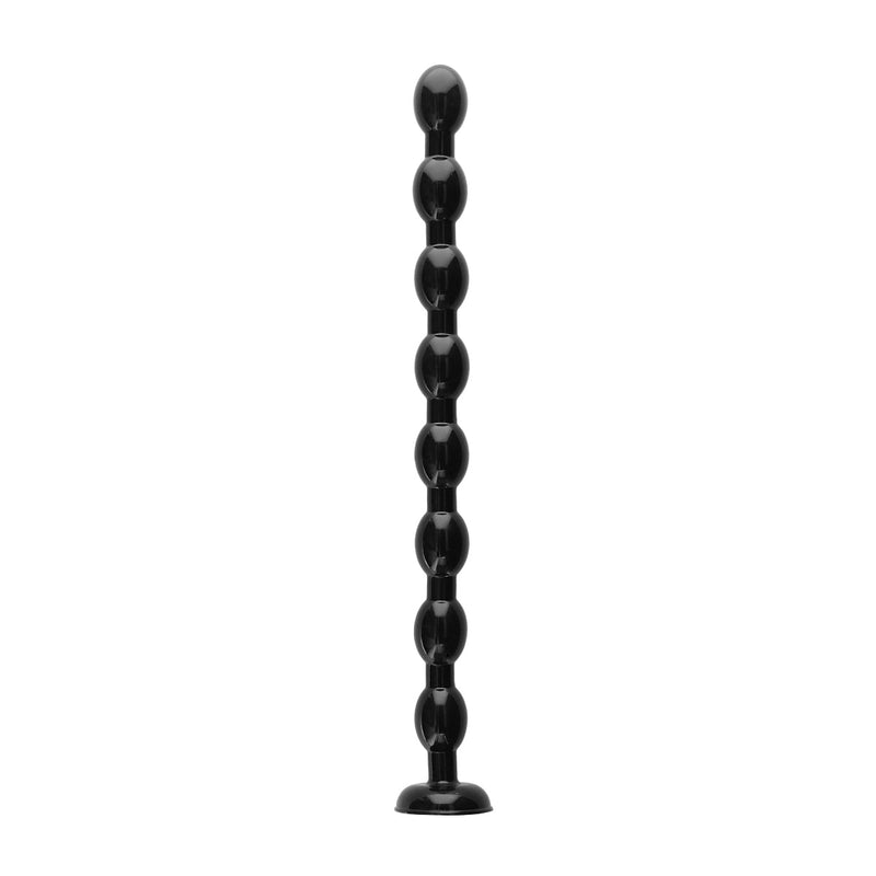 Load image into Gallery viewer, Ouch Ass Snake Beaded Dildo Black 19 Inch
