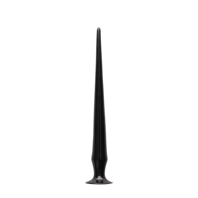 Load image into Gallery viewer, Ouch Ass Spike Dildo Black 17 Inch
