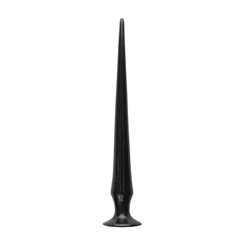 Load image into Gallery viewer, Ouch Ass Spike Dildo Black 20 Inch

