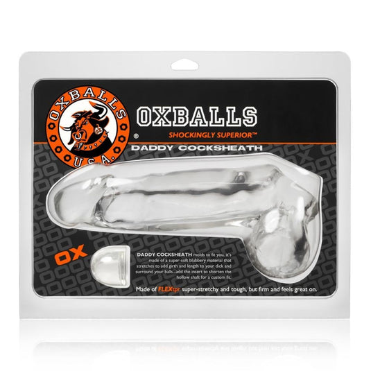 Oxballs Daddy Cock Sheath Clear