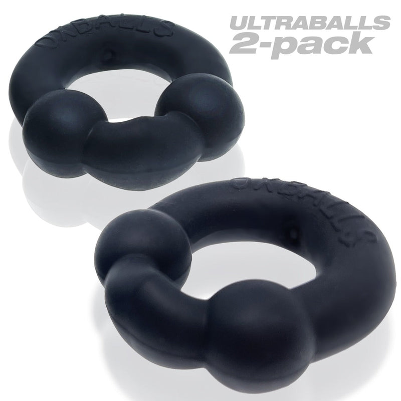 Load image into Gallery viewer, Oxballs Ultraballs Plus Silicone Cock Ring 2 Pack Special Edition Night
