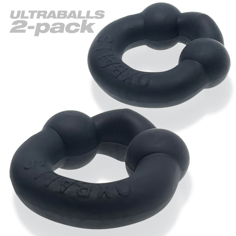 Load image into Gallery viewer, Oxballs Ultraballs Plus Silicone Cock Ring 2 Pack Special Edition Night
