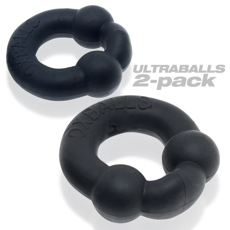 Load image into Gallery viewer, Oxballs Ultraballs Plus Silicone Cock Ring 2 Pack Special Edition Night
