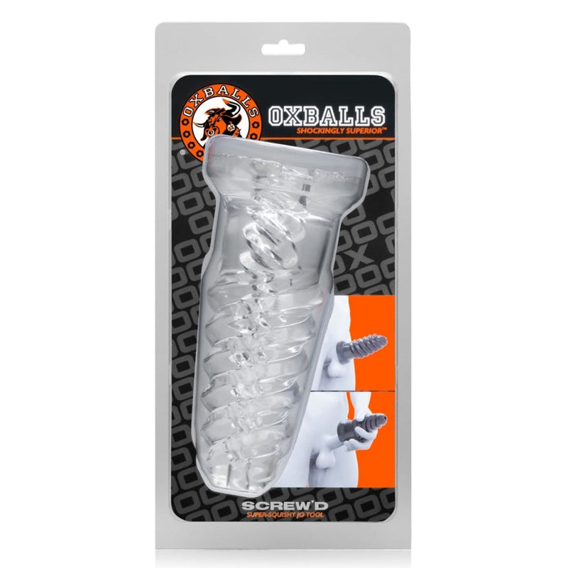 Load image into Gallery viewer, Oxballs Screw'd Masturbator Clear
