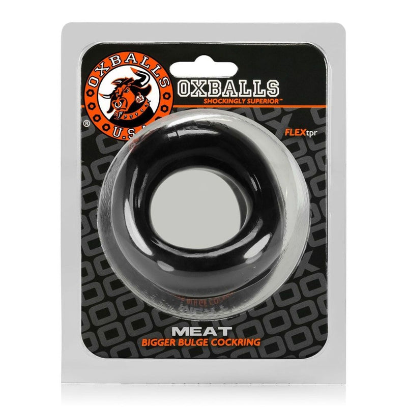 Load image into Gallery viewer, Oxballs Meat Cock Ring Black
