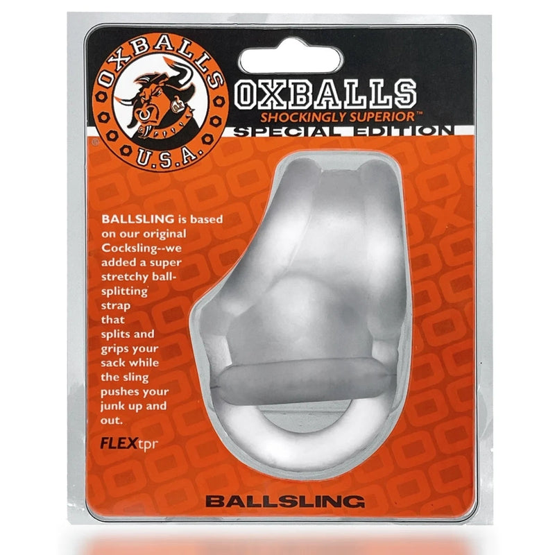 Load image into Gallery viewer, Oxballs Ballsling Ball Split Sling Clear Ice
