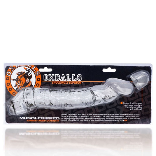 Oxballs Muscle Ripped Cock Sheath Clear