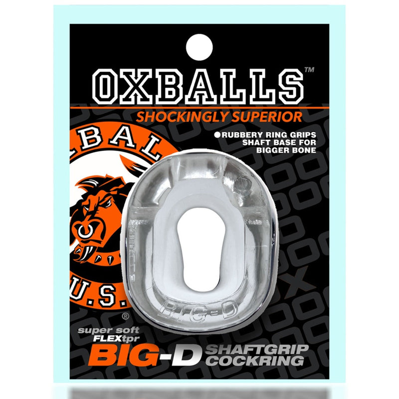 Load image into Gallery viewer, Oxballs Big D Shaft Grip Cock Ring Clear
