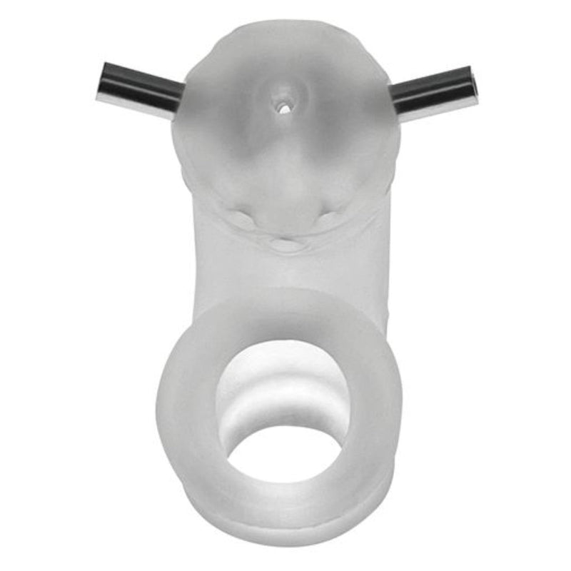Load image into Gallery viewer, Oxballs Airlock Electro Air Lite Vented Chastity Cage Clear Ice
