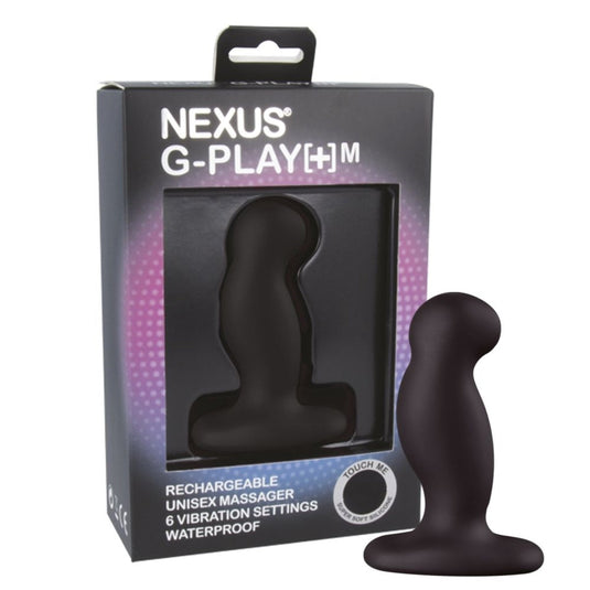 Nexus G-Play Plus Vibrating Butt Plug Black Medium