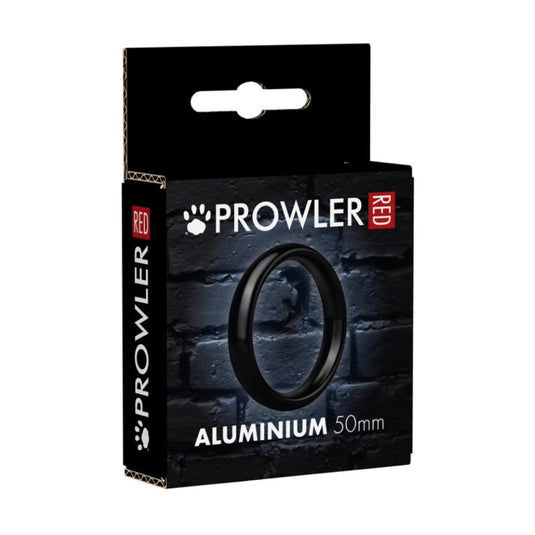 Prowler RED Aluminum Cock Ring 50mm Black - Simply Pleasure
