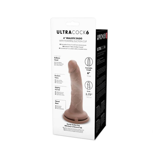 Prowler RED Ultra Cock Dildo Brown 6 Inch