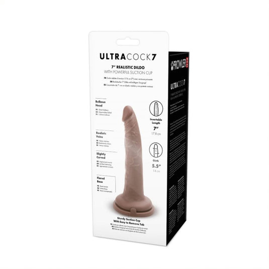 Prowler RED Ultra Cock Dildo Brown 7 Inch