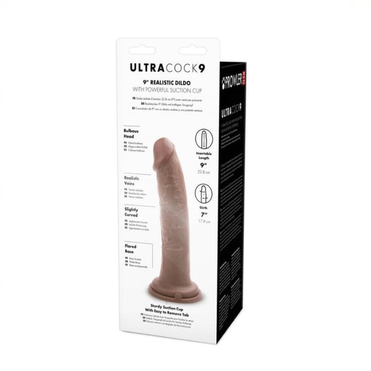Prowler RED Ultra Cock Dildo Brown 9 Inch
