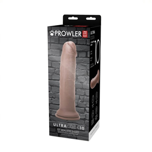 Prowler RED Ultra Cock Dildo Brown 10 Inch